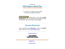 Tablet Screenshot of mcginnovation.com